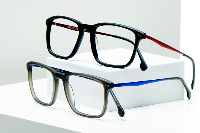 Reconnaître une monture 1re paire optique acétate : des déclinaisons variées