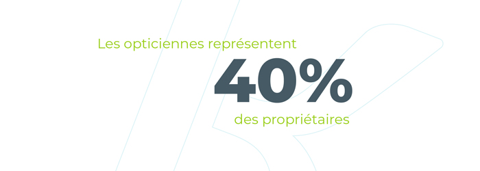 Les opticiennes représentent 40% des propriétaires